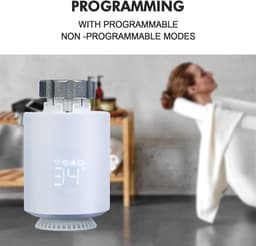 Slimme Thermostaat Radiator Klep - Verwarming Thermostaat - Energie Besparen - Programmeerbaar Weekschema - 55 x 55 x 96 mm — thumbnail 5