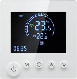 Programmeerbare Thermostaat - Digitale Temperatuurregelaar - Energie Besparen - Lage Stroomverbruik - 86 x 86 mm - Wit — thumbnail 5