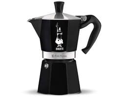 Bialetti Moka Express - Percolator - 6 kops - Aluminium - Zwart