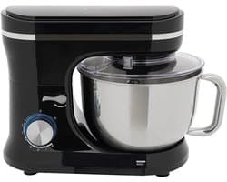 Keukenmachine 3-in-1 - Mixer Standmixer - Bakken en Koken - Krachtige Koperen Motor - 4.5 Liter - Zwart