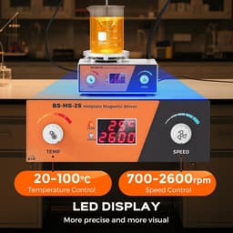 Magnetische Roerder met Verwarmplaat 2L - Digitale Weergave - Variabele Snelheid 700-2600 RPM - Ideaal voor Laboratoria - ShopVlot — thumbnail 4