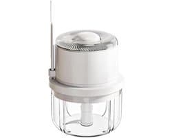 Elektrische Mini Chopper - Keukenmolen - Snel Ingrediënten Hakken - Spatvrij Ontwerp - 350ml - Wit