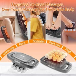 SnelShoppen - PGTC 16-Koppen Massagepistool Diepe Weefsels, Stille Elektrische Spiermassageapparaat, 30 Snelheden, Draagbare Rugmassager voor Pijnverl — thumbnail 5