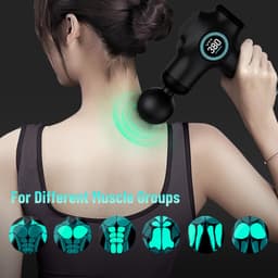 Massage Gun – 99 Snelheden – 9 Massagekoppen – LCD Touchscreen – USB-C – Tot 8 Uur Gebruiksduur — thumbnail 2