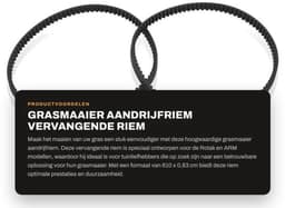 Aandrijfriem 6,1 meter - Compatibel met Art.8846/8847/8848 - Nylon - 1,6 mm doorsnede - 6 x reservedraadspoel - Grijs - Grasmaaier — thumbnail 2