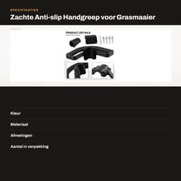 Handgreep Zacht Antislip - Universele Handgreep - Dempende Grip - Kunststof - Diameter 26 mm - Voor Grasmaaier/Bosmaaier - Tuingreep — thumbnail 3