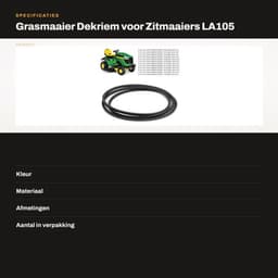 Grasmaaierdekriem Gemodificeerd - Hoogwaardig Rubber — thumbnail 2
