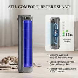 Sander Shop Draagbare airconditioner met stille koelventilator en 3 snelheden Ophangbaar, met haken, luchtcirculatie, lange batterijduur, geschikt voor keukenbladen, enz (zwart) — thumbnail 5