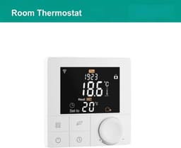Slimme Thermostaat - Temperatuurregelaar - Energie Besparen - Wekelijks Programmeerbaar - 8.6 x 8.6 cm - Wit — thumbnail 3