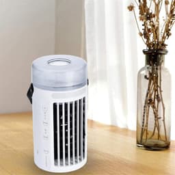 Draagbare Air Cooler - Mini Ventilator Luchtkoeler - Persoonlijke Koeling - 4-in-1 Multifunctioneel - 480ml Tank - Multi — thumbnail 2
