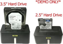 Harde Schijf Dock - Externe Opslag - Data Overzetten - Hoge Overdrachtssnelheid - 5TB Capaciteit - Zwart — thumbnail 3