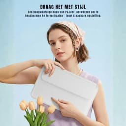 KAD® Portable Monitor - 15.6 Inch - Draagbare Monitor - Draagbaar Scherm - Wit - 35cm x 21cm x 1cm — thumbnail 3