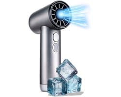 Lifetime Air Hoge Snelheidsventilator - Draagbare Handventilator met 3 Snelheden - Mini Ventilator USB-C Oplaadbaar - Krachtige Luchtstroom voor Onderweg - 13 x 4 x 9 cm - Grijs — afbeelding 1