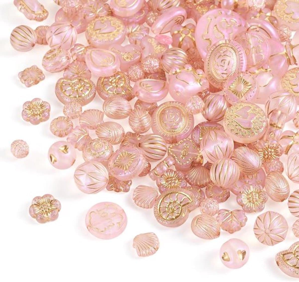 Diverse kleurrijke acrylkralen in bulk voor het maken van armbanden, kettingen en oorbellen, ideaal voor creatieve sieraden en knutselprojecten — afbeelding 1