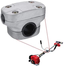 Handvat Houder Bevestig Beugel Klem - 26mm - Aluminiumlegering - Anti-roest - Geschikt voor Strimmer Trimmer Grasmaaier - 26mm — thumbnail 1