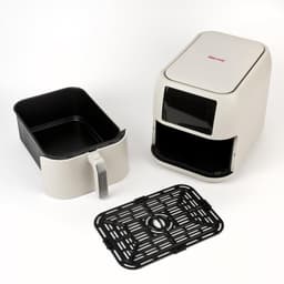 Heteluchtfriteuse - Airfryer Frituurpan - Gezond Koken - XXL Capaciteit - 8 Liter - Matgrijs — thumbnail 2