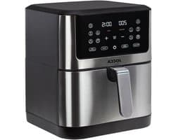Luchtfriteuse - Airfryer Frituurpan - Gezond Koken - Grote Capaciteit - 8 Liter - Zilver