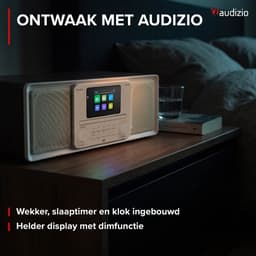 DAB radio - Audizio Palmi - Radio met cd speler - Bluetooth radio - FM, DAB+ en USB - Zilver — thumbnail 5