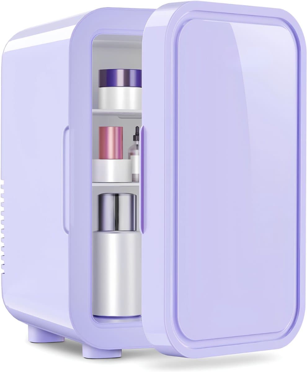 SP® Mini Koelkast - 6L Capaciteit - Minibar - Skincare Koelkast - Paars - 26cm x 19cm x 32cm — afbeelding 1