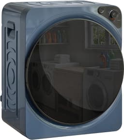 TEKROA® Wasdroger - Compacte wasdroger met ventilatie, 1000W elektrische droger - 5 kg capaciteit, 5 droogstanden - roestvrijstalen trommel - blauw — thumbnail 1