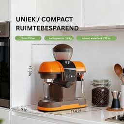 VLSelect® Espressomachine Bonen - Koffiemachine - Bonenmaler — thumbnail 5