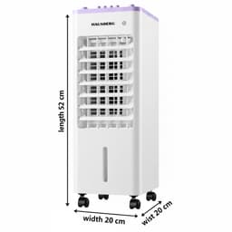 Hausberg - HB-EKO 5055AB - 4.2L - Aircooler - Luchtkoeler - Airco zonder slang- Koeling - 3 Standen - 2x Ice Box - Wit — thumbnail 2