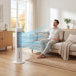 Tristar AT-5479 - Luchtkoeler - Aircooler - 3 Liter - 3 Snelheden - Timerfunctie - Oscillerend - Stil & Compact - Wit — thumbnail 4