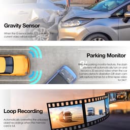 Auto Dashcam - Dashboard Camera - Veilige Rit Registratie - 4K Ultra HD Resolutie - 170 Graden Lens - Zwart — thumbnail 4