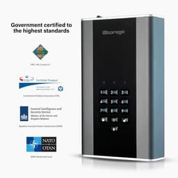 Externe Harde Schijf - Opslag Schijf - Data Beveiligen - FIPS 140-2 Level 2 - 1000 GB - Zwart Grijs — thumbnail 3