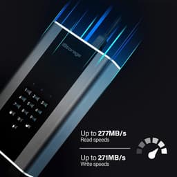 Externe Harde Schijf - Opslag Schijf - Data Beveiligen - FIPS 140-2 Level 2 - 1000 GB - Zwart Grijs — thumbnail 2