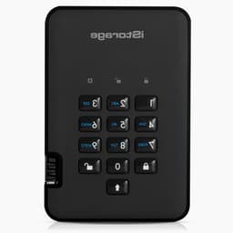 Externe SSD - Draagbare Opslag - Data Beveiligen - PIN Beveiligd - 512 GB - Zwart — thumbnail 1