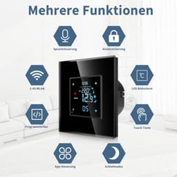 Slimme Inbouwthermostaat met Digitale Sensor voor Vloerverwarming en Boiler — thumbnail 4