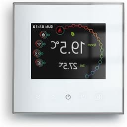 Slimme Thermostaat - Verwarming Bediening - Energie Besparen - Wi-Fi Connectiviteit - 8.8 x 8.8 cm - Wit — thumbnail 1