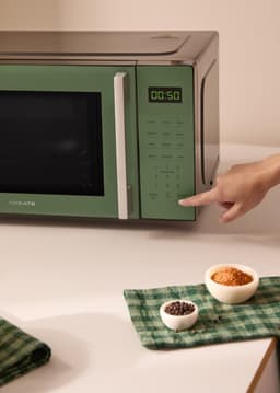 Magnetron met Grill - Oven Functie - Snel Koken - 8 Automatische Programma's - 23 Liter - Groen — thumbnail 3