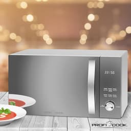 Magnetron met grill - Hete lucht oven - Snel koken - 3-in-1 functie - 23 liter inhoud - Roestvrij staal — thumbnail 4