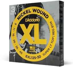 D'Addario EXL125-3D Nickel Wound Snaren voor Elektrische Gitaar (9-46) 3-Pack — thumbnail 4