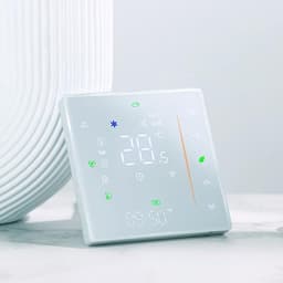Slimme Thermostaat - Temperatuurregelaar WiFi - Energie Besparen - Voice Assistant Compatibel - 10 x 10 x 6 cm - Wit — thumbnail 4