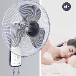 Wandventilator - Muurventilator - Ruimte Koelen - 3 Snelheden - 45 cm - Rood — thumbnail 3