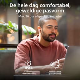 PHILIPS TAT2100BK/00 - True Wireless Oordopjes - Bluetooth 6.0 - 36 Uur Accuduur - 4 Microfoons - SecureFit Pasvorm - IPX4 - Multipoint - Roze — thumbnail 4