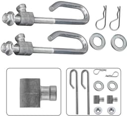Dailygoods- Deck Lift Hanger Rod kit - Vervangt onderdeelnummers GX24864/GX21718 - Compatibel met E-serie en D-serie - Hoge kwaliteit - Voor diverse modellen - Inclusief bevestigingsmaterialen - Hefframe — thumbnail 3
