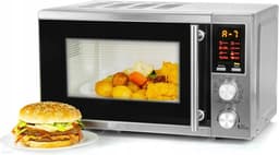 Digitale Magnetron - Oven met grill - Snelle maaltijden - 8 automatische programma's - 20 liter capaciteit - Zilver — thumbnail 3