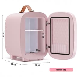 Lìon® Mini Koelkast - Minibar - 4L Capaciteit - Skincare Koelkast - Roze - 29cm x 21cm x 30cm — thumbnail 2