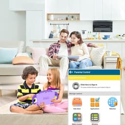 SnelShoppen - Kinder Tablet 7 Inch - Android Kindertablet met Hoes - 2 GB RAM + 32 GB Opslag - Kindbeveiliging en GMS Gecertificeerd - Dual WiFi en Ca — thumbnail 3