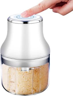 Voedselhakker - Keukenmachine - Maaltijdvoorbereiding - Oplaadbaar Draadloos - 250ml - Zwart — thumbnail 1
