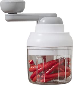 Handmatige Keukenmachine - Groentehakker - Snel Ingrediënten Snijden - Efficiënt Versnipperen - 250 ml - Wit — thumbnail 1