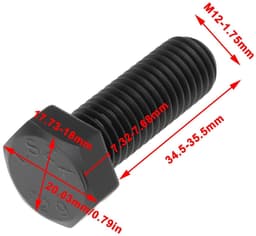 Dailygoods- Maaierblad Vervangend - 2 Stuks - Compatibel met Servis Rhino Breeze - Onderdeelnummer 00775026 - M12x1,75 - Schokbestendig Staal - Grasmaaieronderdeel — thumbnail 4