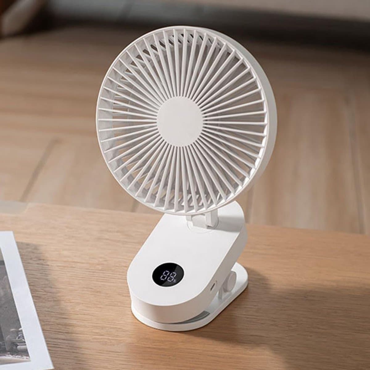 Elektrische Ventilator - Wandmontage Clip - Ruimte Koelen - Stille Werking - 17 cm - Wit — afbeelding 1