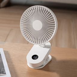 Elektrische Ventilator - Wandmontage Clip - Ruimte Koelen - Stille Werking - 17 cm - Wit — thumbnail 1