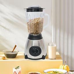 Keukenmachine met molen - Smoothie maker - Maaltijden bereiden - Dubbele functie - 1.5 liter - Zwart — thumbnail 2