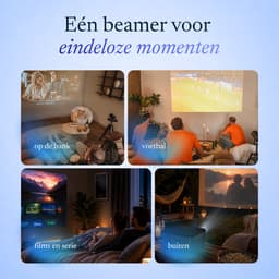LumeWorks Titan Beamer - Google TV - 900 ANSI Lumen - Full HD 1080P - Beeld tot 250 inch - Bluetooth 5.4 - Streamen vanaf Telefoon - Thuisbioscoop — thumbnail 4
